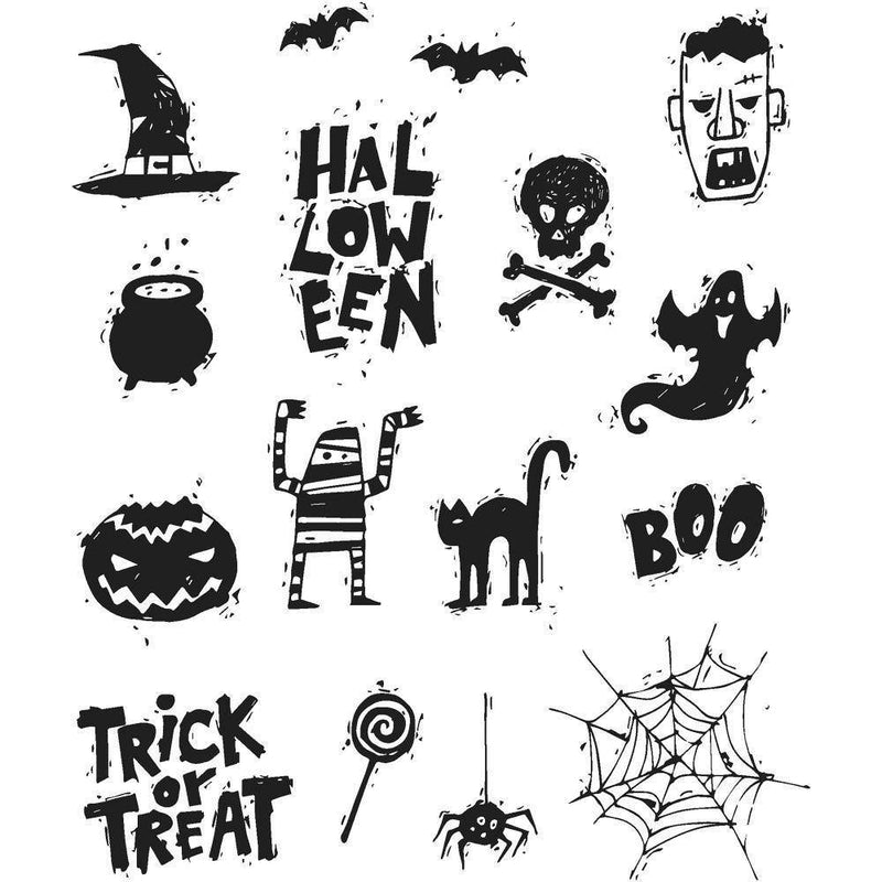 Tim Holtz Cling Stamps - Spooky Scribbles